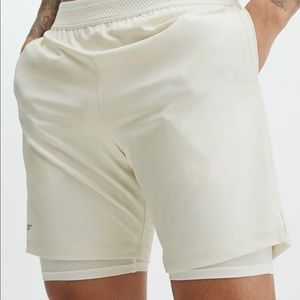 Mens Fabletics The Fundamental Short Size M Bone Color new